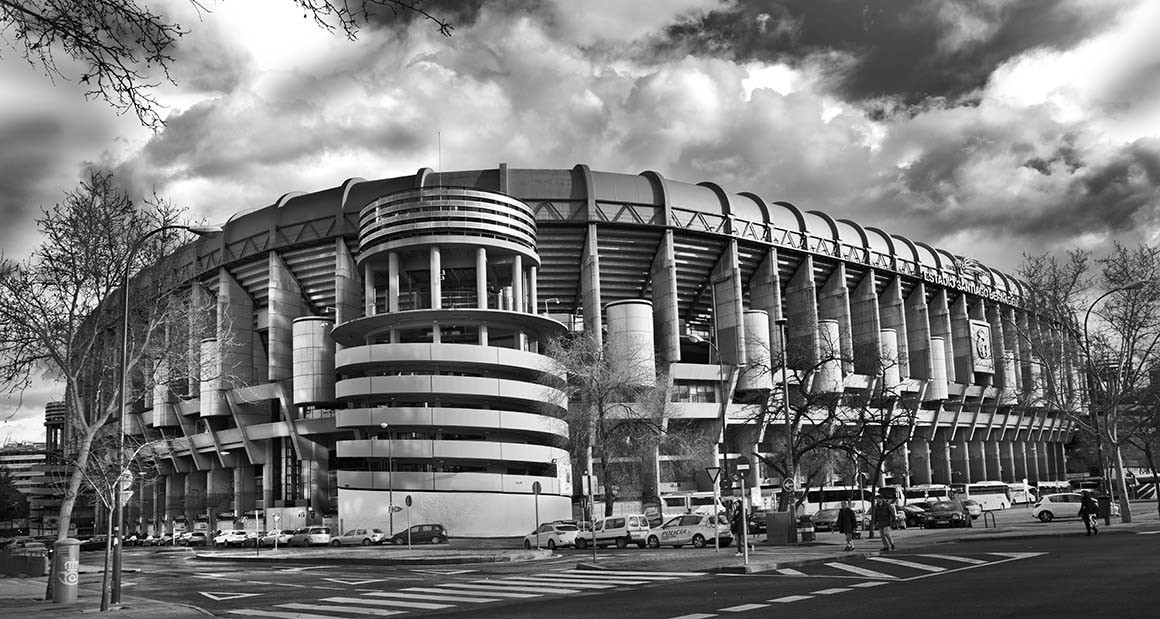 Fotografía del antiguo Estadio Santiago Bernabéu